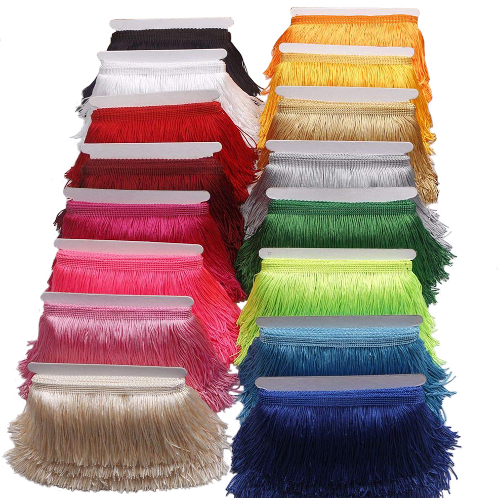 Fringe Ribbon Sewing - 10 jardów 15 cm długich frędzli