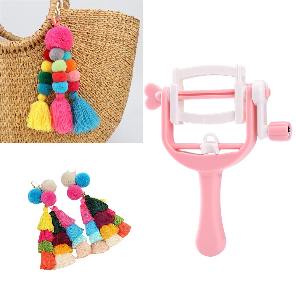 Pom Pom Maker Tool - DIY Domowa korba ręczna Maszyna do