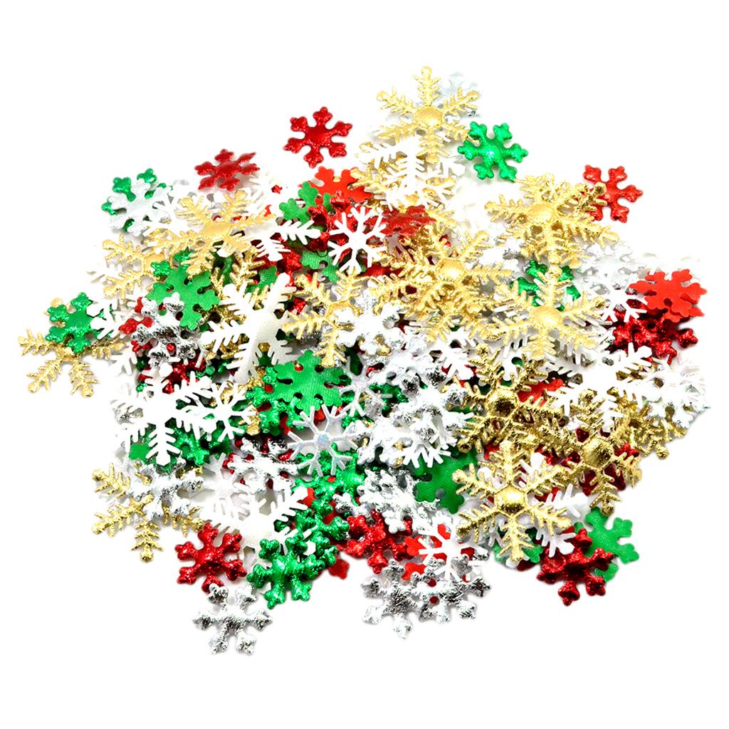 Christmas Craft Embellishment - Śnieżynki z tkaniny, dekoracje na przyjęcie,