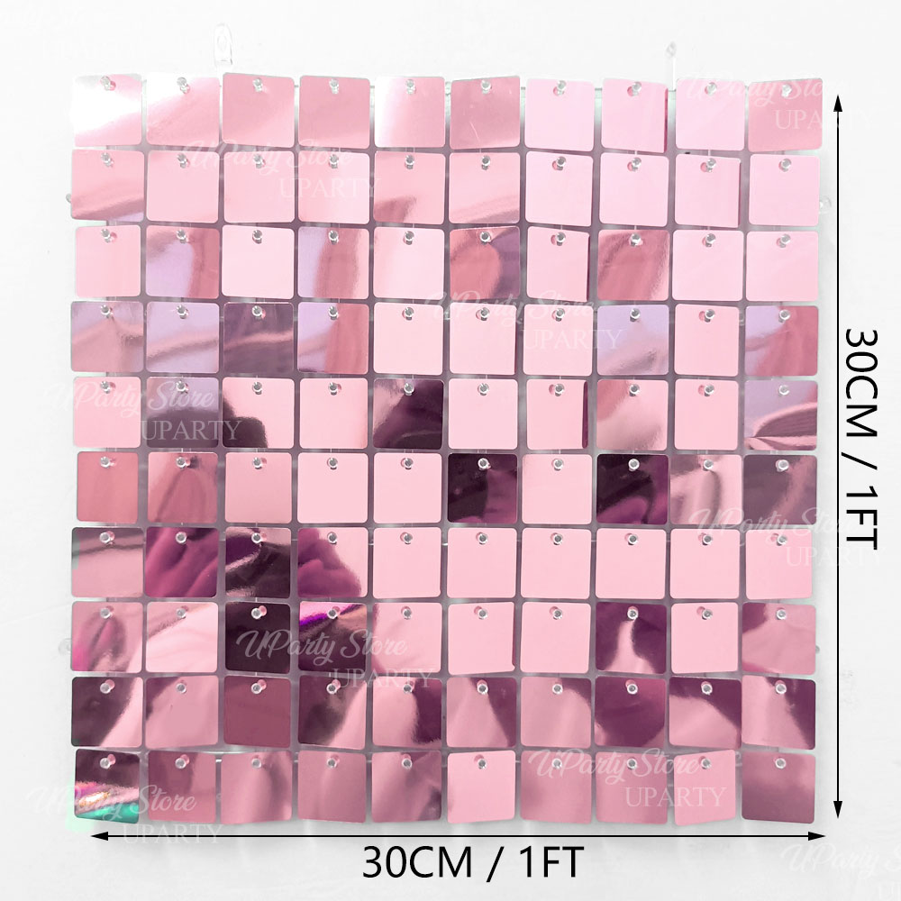 Błyszczące Różowe Panele Ścien – Sequin Fabric Panel recenzja i cena