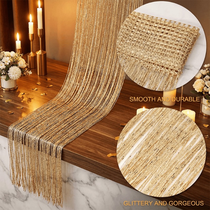 1 szt. złota, w stylu bohemy,  – Sequin Fabric Panel recenzja i cena