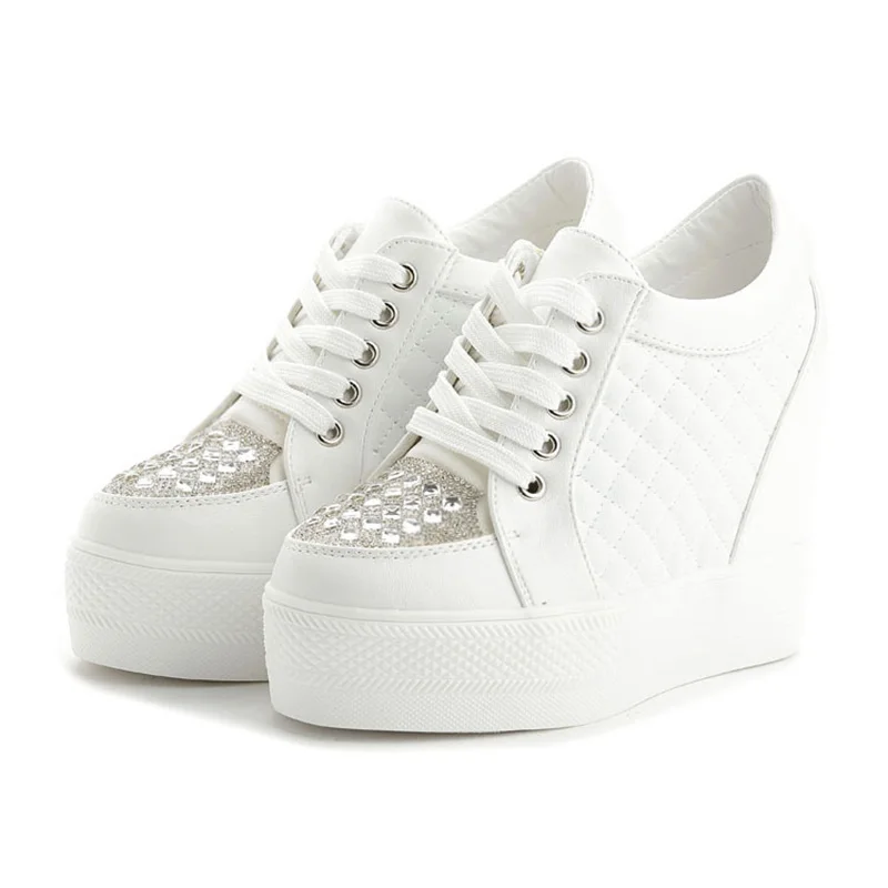 Modne trampki damskie buty na  – Crystal Mesh Fabric recenzja i cena