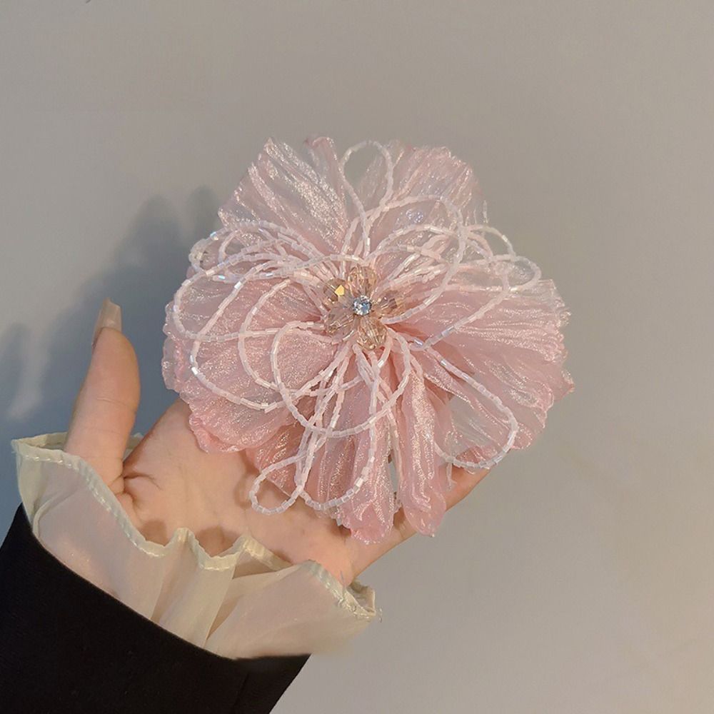 Aplikacja kwiatowa z organzy,  – Applique Patch Flower recenzja i cena