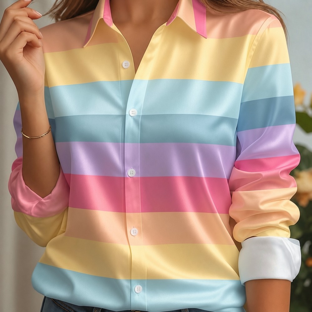 Damska satynowa koszula z klap – Embellish Knit recenzja i cena