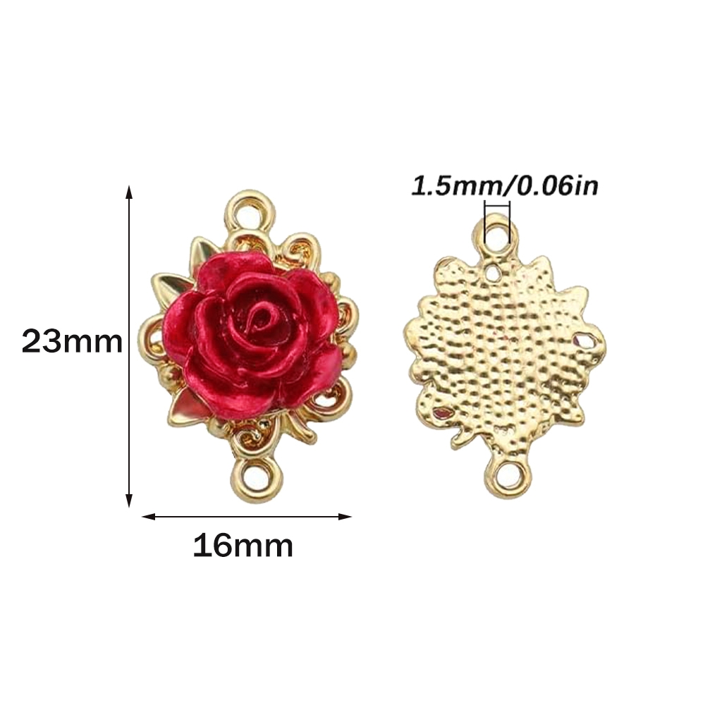 5/10 szt. Zawieszki Róże 3D, ł – Embellishment Crafts recenzja i cena