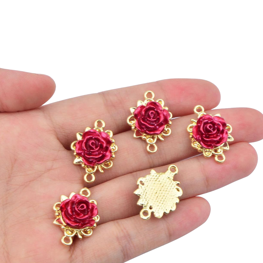 5/10 szt. Zawieszki Róże 3D, ł – Embellishment Crafts recenzja i cena