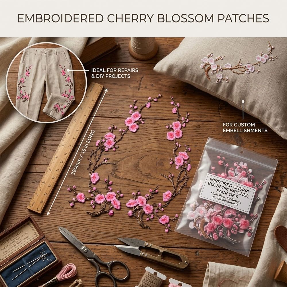 Samodzielnie wykonane naszywki – Applique Patch Flower recenzja i cena