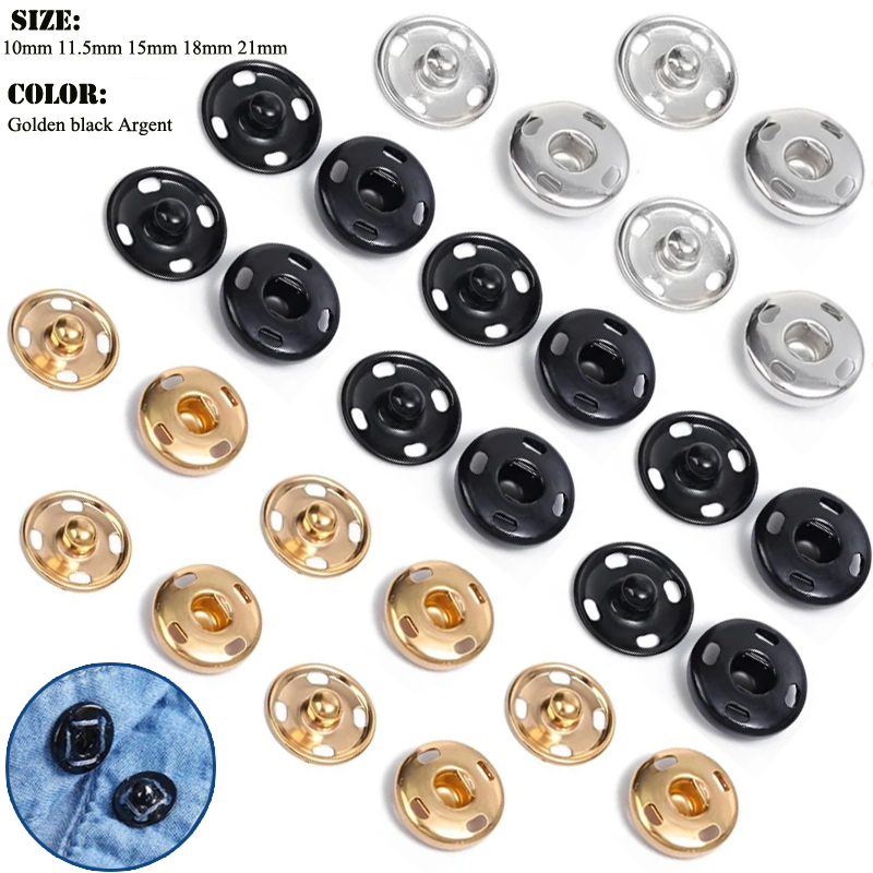 Zestaw 10/50 Metalowych Guzikó – Iron On Stud Set recenzja i cena