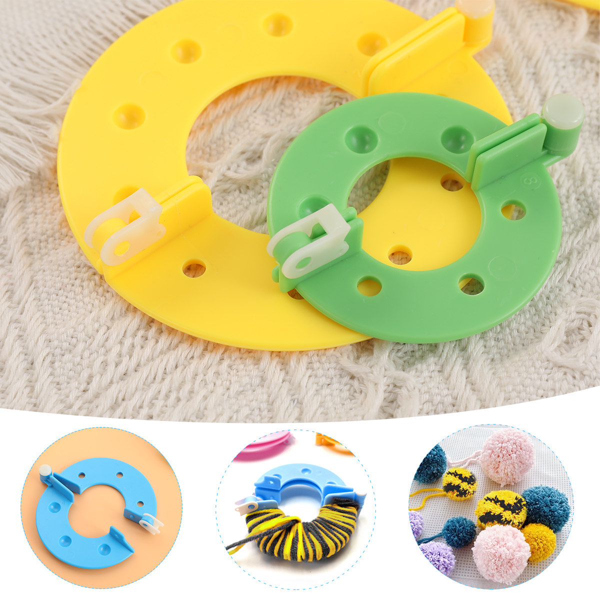 8 szt. przyrządów do robienia  – Pom Pom Maker Tool recenzja i cena