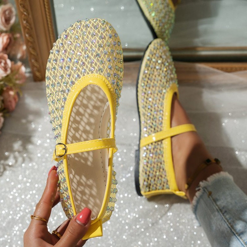 Damskie Baleriny Mary Jane z S – Crystal Mesh Fabric recenzja i cena