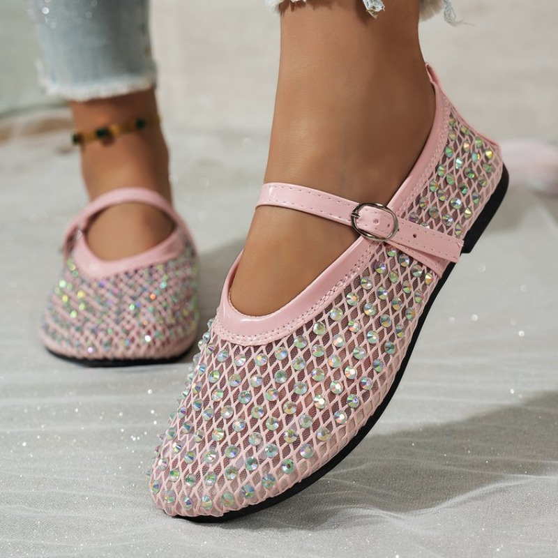 Damskie Baleriny Mary Jane z S – Crystal Mesh Fabric recenzja i cena